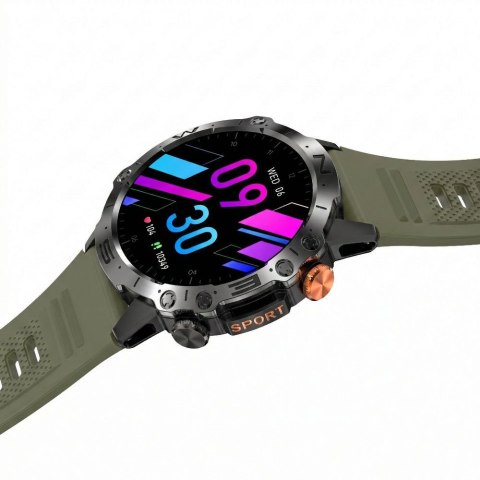 SMARTWATCH MĘSKI GRAVITY GT20-7 - AMOLED, DODATKOWY PASEK (sg024g)