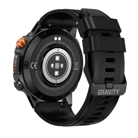 SMARTWATCH MĘSKI GRAVITY GT20-8 - AMOLED, DODATKOWY PASEK (sg024g)
