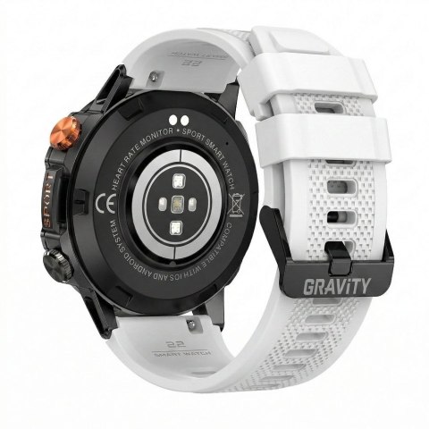 SMARTWATCH MĘSKI GRAVITY GT20-8 - AMOLED, DODATKOWY PASEK (sg024g)