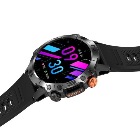 SMARTWATCH MĘSKI GRAVITY GT20-8 - AMOLED, DODATKOWY PASEK (sg024g)
