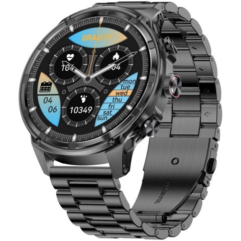 SMARTWATCH MĘSKI GRAVITY GT41-1 - BLUETOOTH CALL, DODATKOWA BRANSOLETA (sg053a)