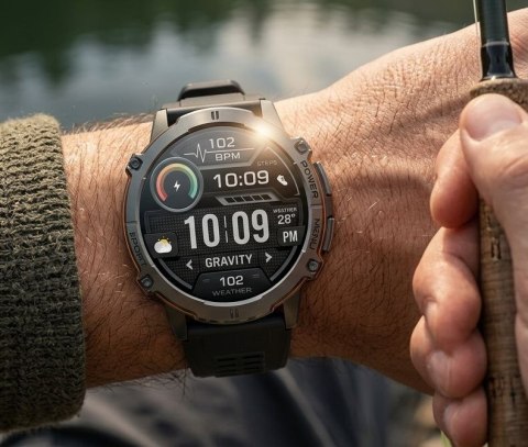 SMARTWATCH MĘSKI GRAVITY GT42-3 - AMOLED, DODATKOWA BRANSOLETA (sg056c)