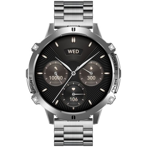 SMARTWATCH MĘSKI GRAVITY GT42-4 - AMOLED, DODATKOWA BRANSOLETA (sg056d)