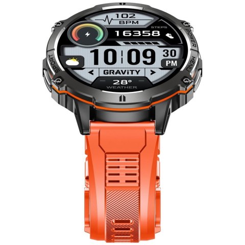 SMARTWATCH MĘSKI GRAVITY GT42-5 - AMOLED, DODATKOWA BRANSOLETA (sg056e)