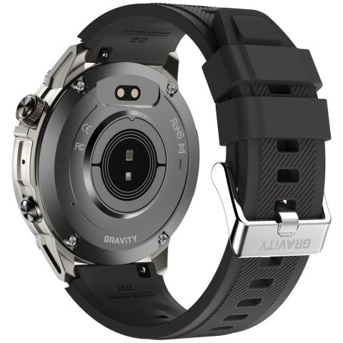 SMARTWATCH MĘSKI GRAVITY GT46-3 - AMOLED, DODATKOWA BRANSOLETA (sg055c)