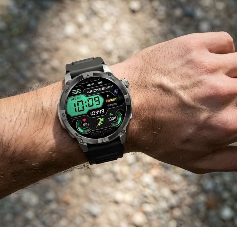 SMARTWATCH MĘSKI GRAVITY GT46-3 - AMOLED, DODATKOWA BRANSOLETA (sg055c)