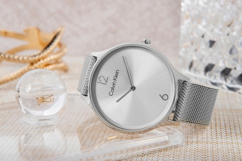 Zegarek Damski CALVIN KLEIN Timeless Mesh 25200001 + BOX