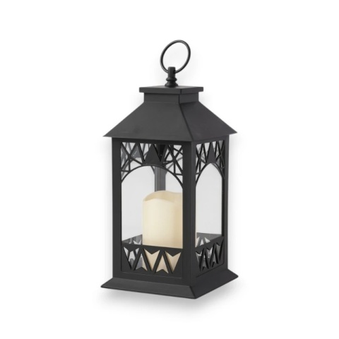 Lampion dekoracyjny LED z imitacją świecy 14 x 30 cm - LAMP56WZ2