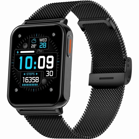 Smartwatch Gravity Biało Czarny 2 Paski GT17-8
