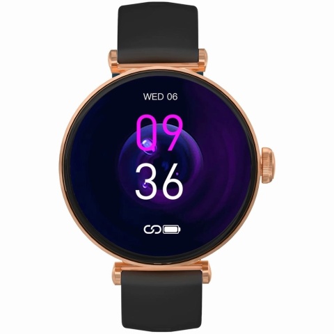 Smartwatch Gravity Różowe Złoto Czarny 2 Paski GT26-6