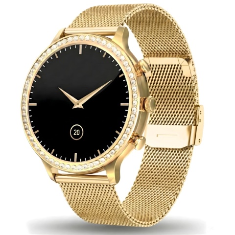 Smartwatch Gravity Złoty Pasek i Bransoleta GT5-4