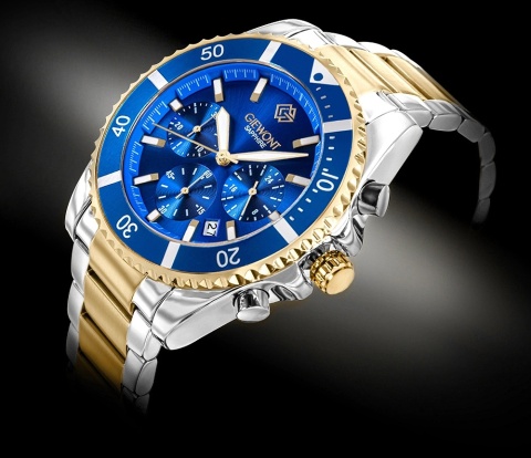 Zegarek Męski Giewont Chronograph Sapphire Multikolor GW3970-B5