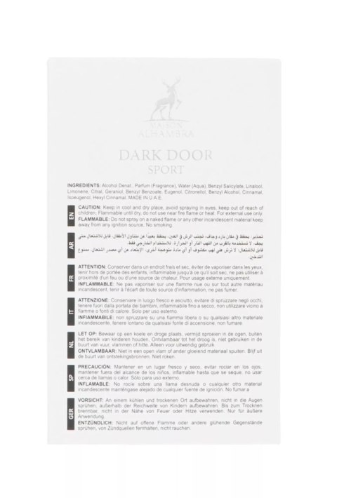 Maison Alhambra Dark Door Sport Edp 100ml